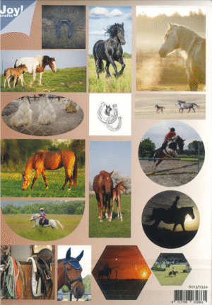 Push-out sheet-3D - Joy! Crafts - Paarden - 6013/0332
