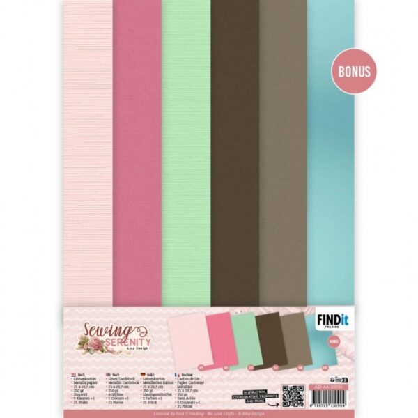 Linnen Kaartenkarton - Amy Design - Sewing Serenity - AD-A4-10036