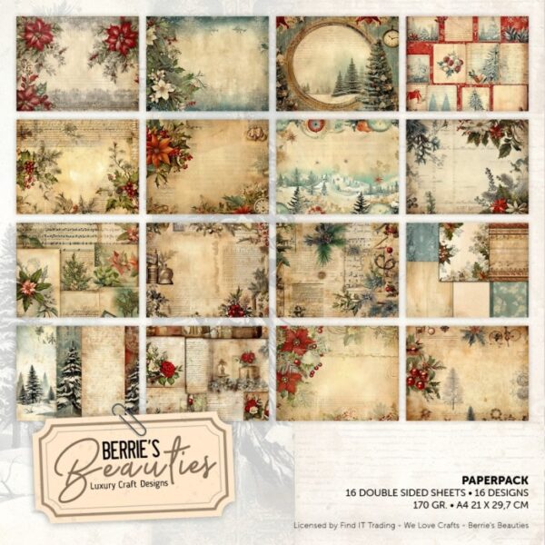 Berries Beauties Paperpack Vintage Christmas