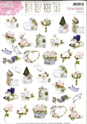 Push-out sheet-3D - Precious Marieke - Romance Collection - CD10471