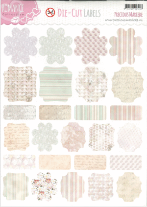 Push-out sheet-3D - Precious Marieke - Romance Collection - CD10472