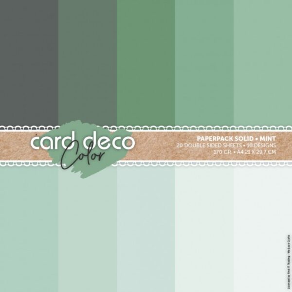 Card Deco Color Paperpack - Solid - Mint