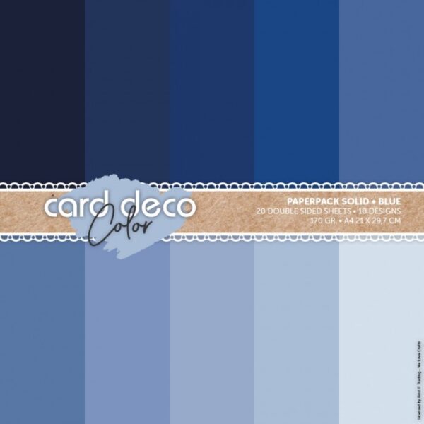Card Deco Color Paperpack - Solid - Blue
