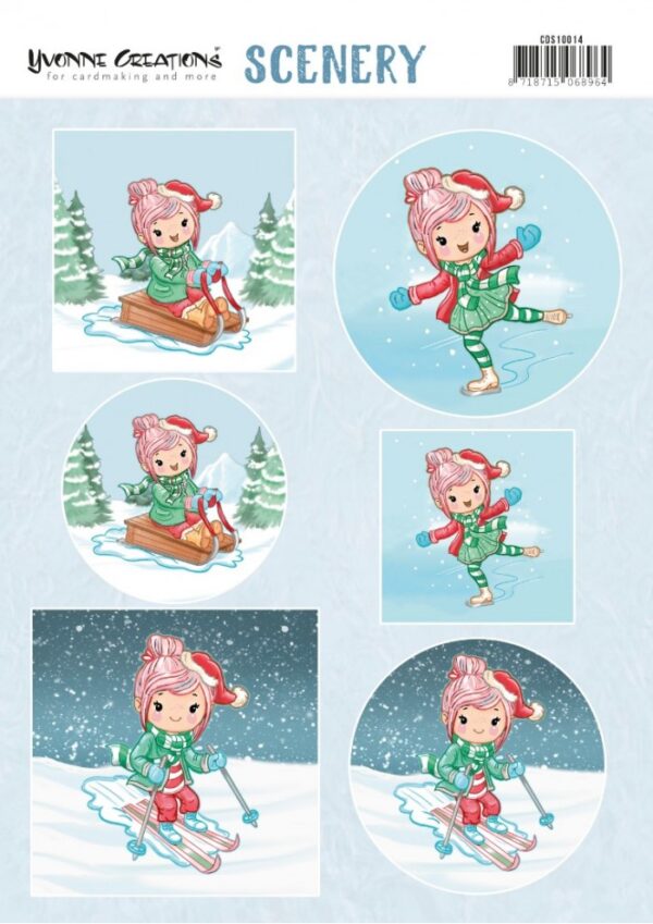 Push-out sheet - 3D - Yvonne Creations - Winter - CDS10014