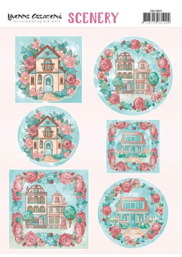 Push-out sheet - 3D - Yvonne Creations - Houses - CDS10027