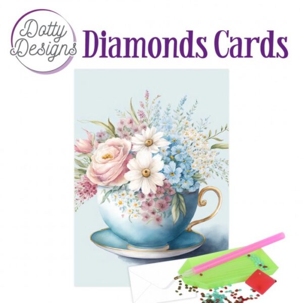 Diamond Painting Dotty Design Diamonds Cards | Cup Of Blooms 2