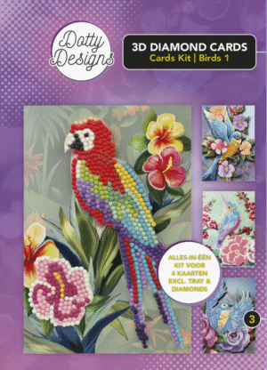 Diamond Painting Dotty Design Diamonds Cards Kit | Birds