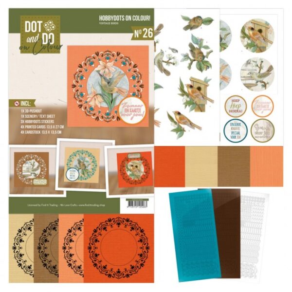 Dot and Do On Colour Nr. 26 Vintage Birds