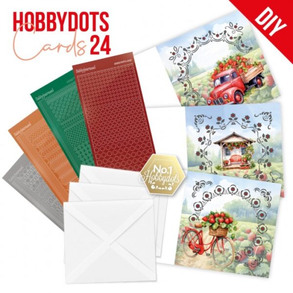 Hobbydots Cards Nr. 24 Strawberries
