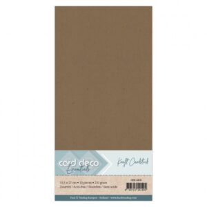 Card Deco Essentials Kraft kaartkarton 13,5 x 27 cm
