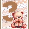 Push-out sheet - 3D - Berrie's Beauties - Teddy - SB11016 - Afbeelding 2