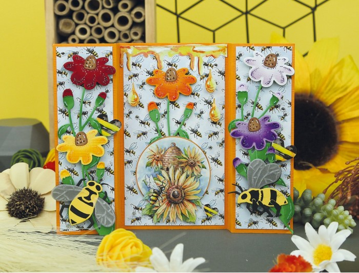 Push-out sheet - 3D - Yvonne Creations - Bee Honey - SB10752 - Afbeelding 2