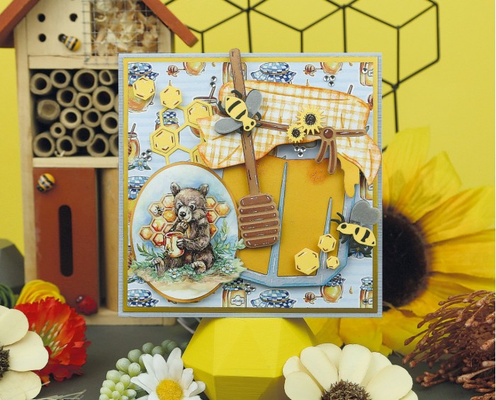 Push-out sheet - 3D - Yvonne Creations - Bee Honey - SB10751 - Afbeelding 2
