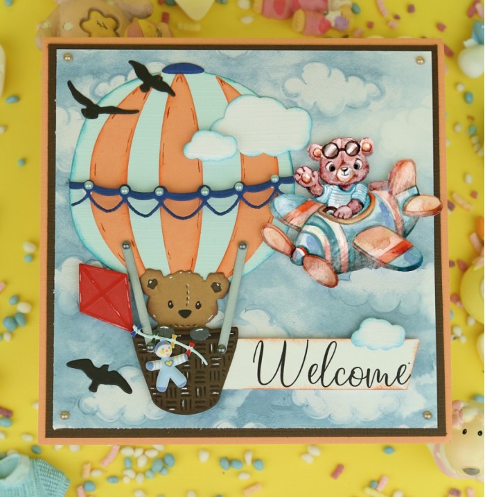 Push-out sheet - 3D - Yvonne Creations - Hello World - SB10727 - Afbeelding 2
