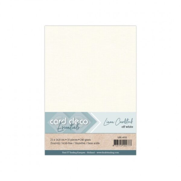 Card Deco Essentials Linnen Kaartenkarton 21 x 14,8 cm