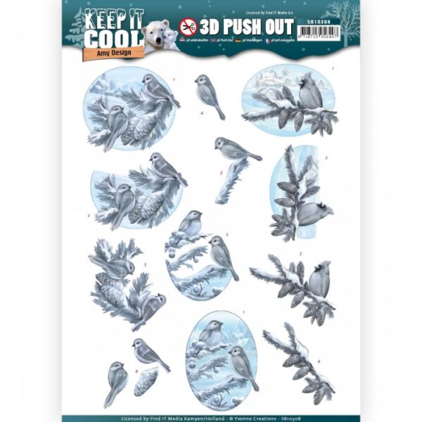 Push-out sheet - 3D - Yvonne Creations - Keep it Cool - SB10308
