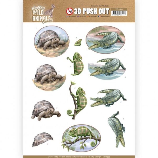 Push-out sheet - 3D - Amy Design - Wild Animals Outback - SB10443
