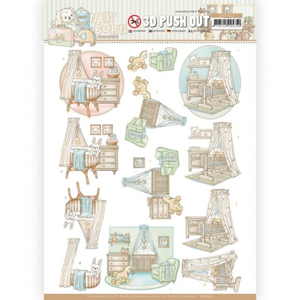 Push-out sheet - 3D - Yvonne Creations - Newborn - SB10522