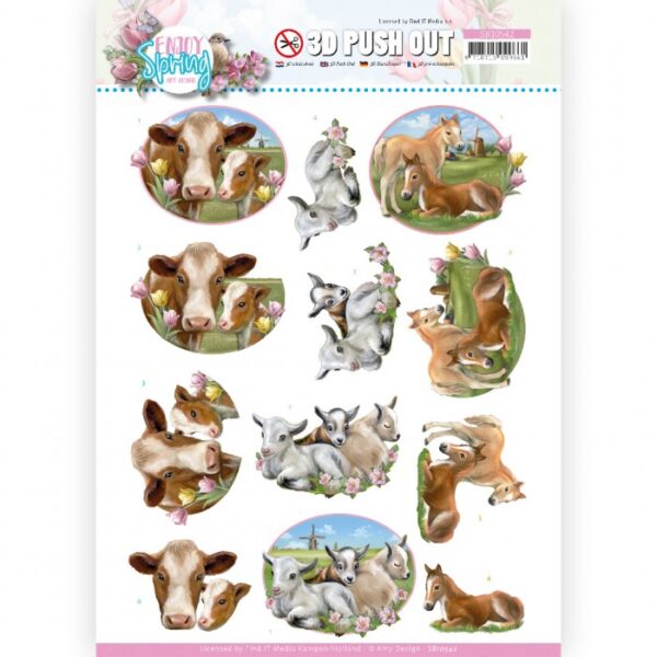 Push-out sheet - 3D - Amy Design - Enjoy Spring - SB10542