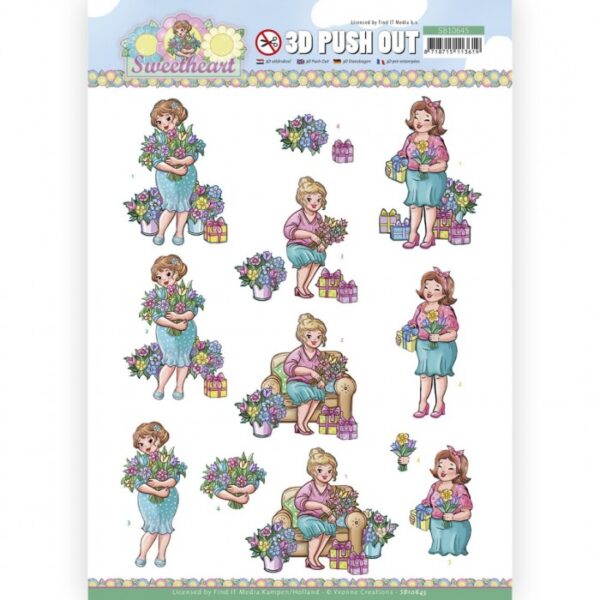 Push-out sheet - 3D - Yvonne Creations - Sweetheart - SB10645