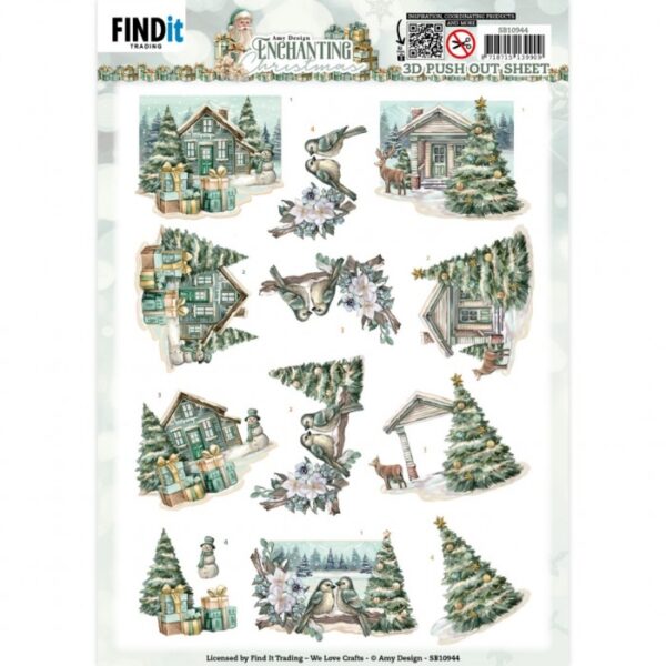 Push-out sheet - 3D - Amy Design - Enchanting Christmas - SB10944