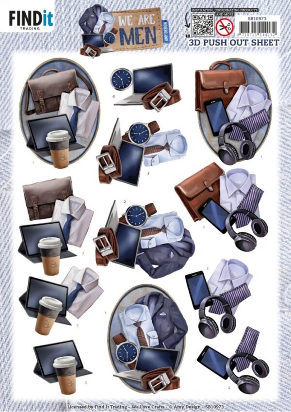 Push-out sheet - 3D - Amy Design - We Are Men - SB10973