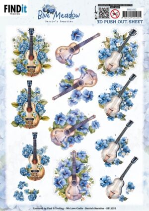Push-out sheet - 3D - Berrie's Beauties - Blue Meadow Music - SB11032