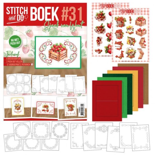 Stitch and Do Boek Nr. 31 Sweet Strawberries