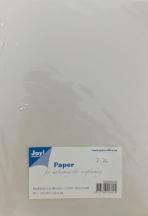 Joy! Crafts Paper Metallic Karton met Linnen Structuur Taupe