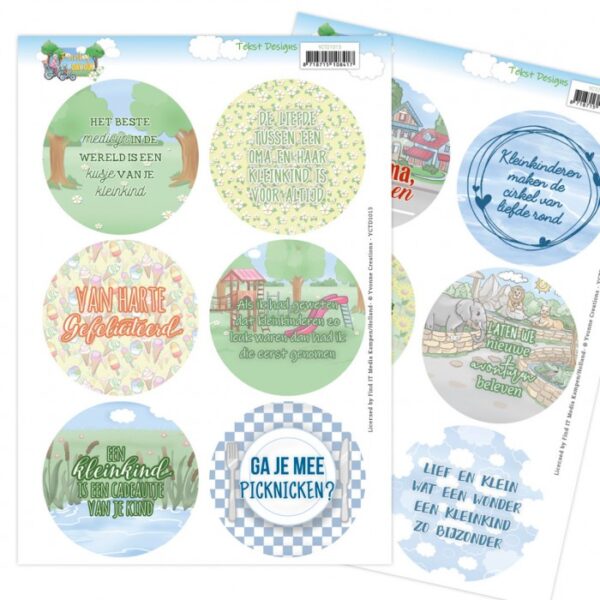 Push-out sheet - 3D - Yvonne Creations - Funky Day Out - YCTD1013