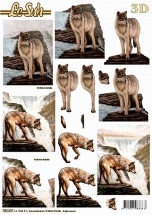Push-out sheet-3D - Le Suh - Wolf -  680.005