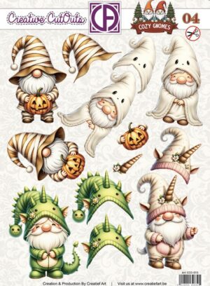 Push-out sheet - 3D - Creative Cut Outs - Cozy Gnomes 04