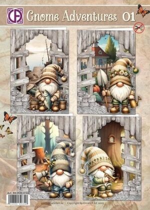 Creative Cut Outs Kaartenpakket - Gnome Adventures 01