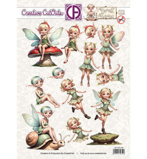 Push-out sheet - 3D - Creative Cut Outs - Forest Fairies 02