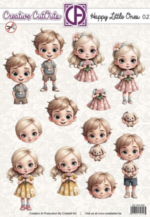 Push-out sheet - 3D - Creative Cut Outs - Happy Little Ones 02