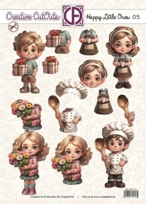Push-out sheet - 3D - Creative Cut Outs - Happy Little Ones 05