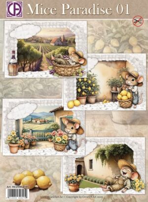 Creative Cut Outs Kaartenpakket - Mice Paradise 01