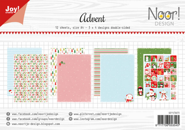 Joy! Crafts A4 Papierset Advent