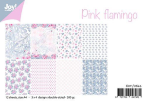 Joy! Crafts A4 Papierset Pink Flamingo