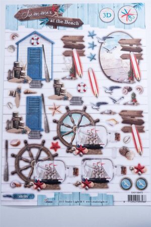 Push-out sheet-3D - Studiolight - Summer at the Beach - EASYSB472
