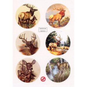 World of Craft - Push-out sheet - Scenery - Deer - WOCPL004