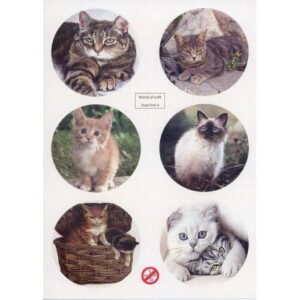 World of Craft - Push-out sheet - Scenery - Cats- WOCPL005