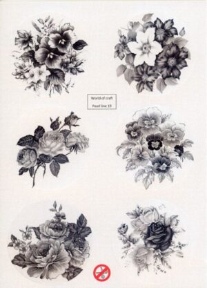 World of Craft - Push-out sheet - Scenery - Flowers - WOCPL019