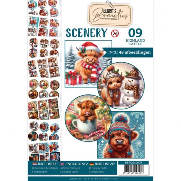 Push-Out Book Scenery Nr. 09 Highland Cattle