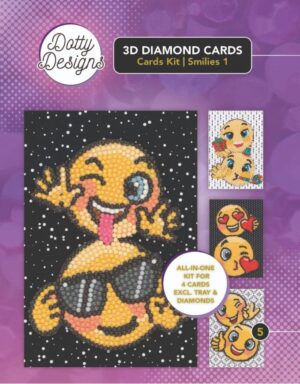 Diamond Painting Dotty Design Diamonds Cards Kit | Smilies 1