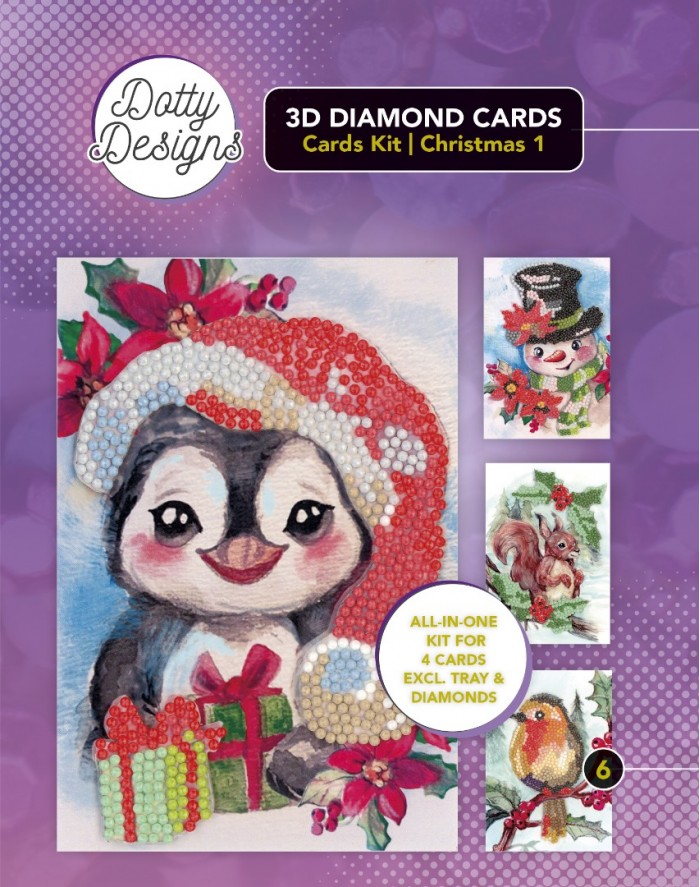 Diamond Painting Dotty Design Diamonds Cards Kit | Christmas 1