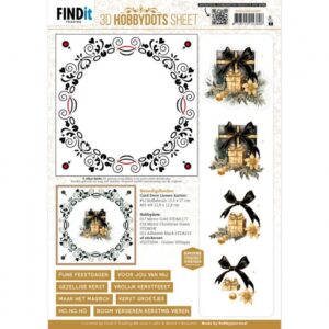 knipvel-3D - Berries Beauties - Golden Whisper 1 - DODOHS10007