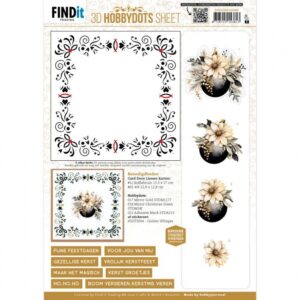 knipvel-3D - Berries Beauties - Golden Whisper 2 - DODOHS10008
