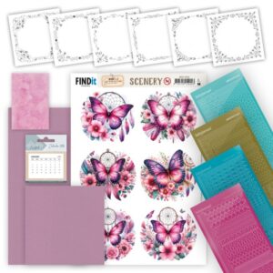 Hobbydots Pinwheel Kalender - Berries Beauties - Butterflies