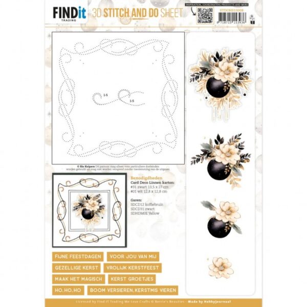 knipvel-3D - Berries Beauties - Golden Whisper 2 - STDOHS10008